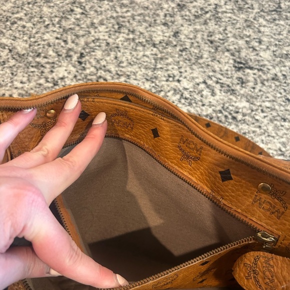 MCM Logo Monogram Tote Bag - Picture 9 of 16